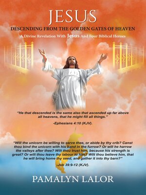 cover image of JESUS DESCENDING FROM THE GOLDEN GATES OF HEAVEN